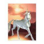Regal Unicorn Postcard