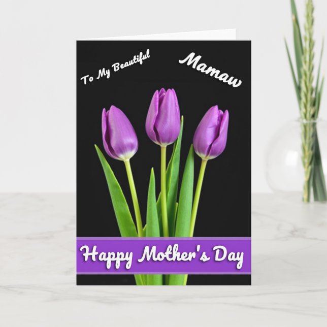 Regal Violet Mothers Day Card (Front)