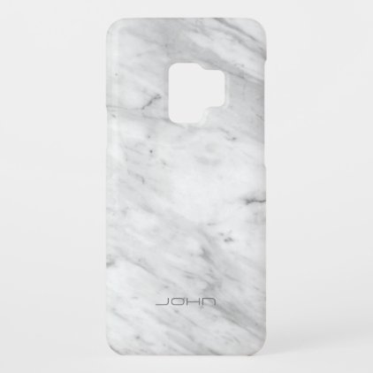 Regal white faux marble stone Case-Mate samsung galaxy s9 case
