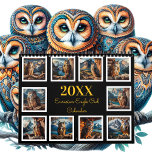 Regal Wings: A Eurasian Eagle Owl Year 20XX  Calendar<br><div class="desc">2025/2026 calendar Embark on a year-long journey with the majestic Eurasian Eagle-Owl. Each month unveils a stunning portrait of this powerful bird, captured in its diverse natural habitats. From snowy mountain peaks to serene river valleys, experience the owl's commanding presence and striking beauty. This calendar celebrates the wild spirit of...</div>