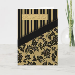 Regalia - Save the Date (Black/Tan) Announcement