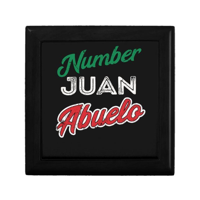 Regalo para Abuelo Mexican Grandpa Fathers Day Gift Box (Front)