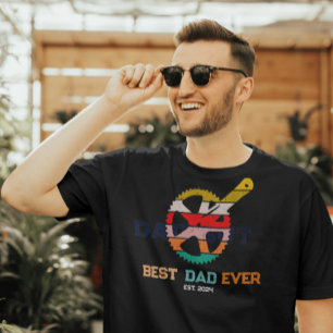 Regalo Personalizado Para Papa amante al ciclismo T-Shirt