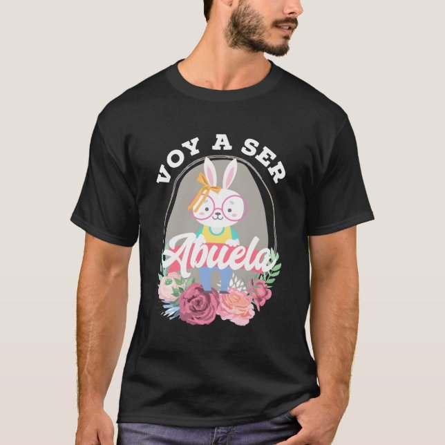 Regalo Voy A Ser Abuela Grandma Pregnancy Announce T-Shirt (Front)