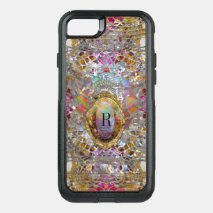 Regardez Chic kaléidoscope Protective Monogram OtterBox Commuter iPhone SE/8/7 Case