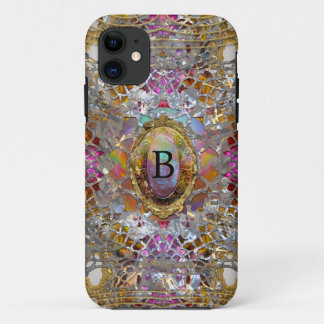 Regardez Cool kaléidoscope Protective Monogram iPhone 11 Case
