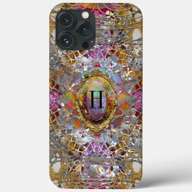 Regardez dans kaléidoscope Elegant  Monogram Case-Mate iPhone Case (Back)