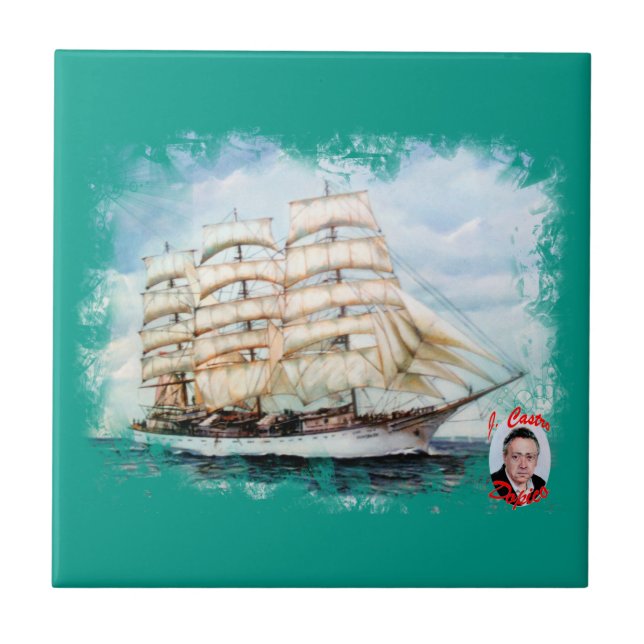 Regata Cutty Sark/Cutty Sark Tall Ships' Race Ceramic Tile (Front)