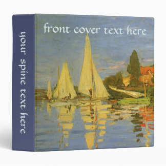 Regatta at Argenteuil by Claude Monet Binder