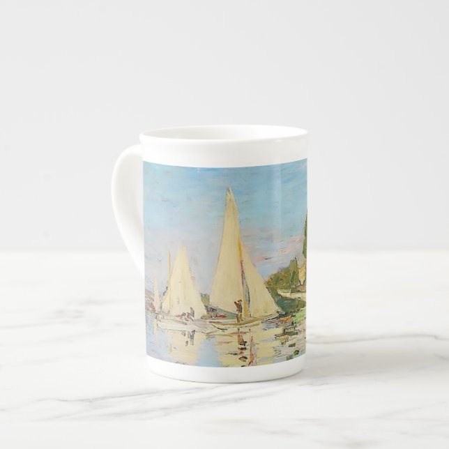 Regatta at Argenteuil by Claude Monet Bone China Mug (Front Left)