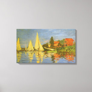 Regatta at Argenteuil by Claude Monet Canvas Print