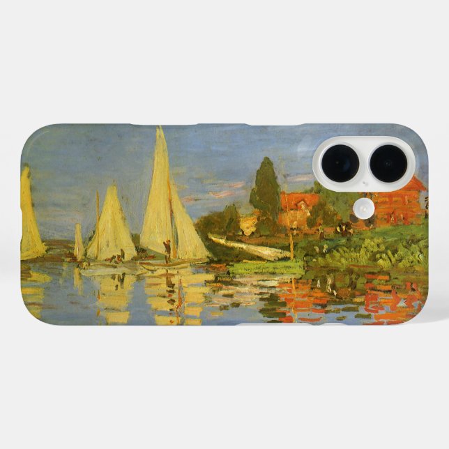 Regatta at Argenteuil by Claude Monet Case-Mate iPhone Case (Back (Horizontal))