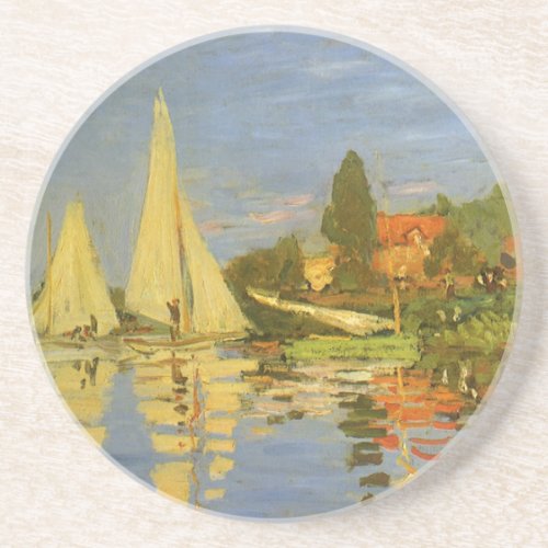 Regatta at Argenteuil by Claude Monet Coaster