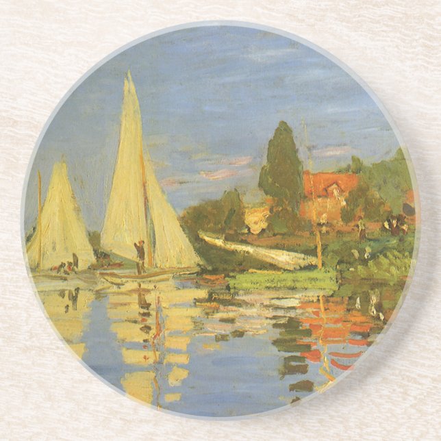 Regatta at Argenteuil by Claude Monet Coaster (Front)