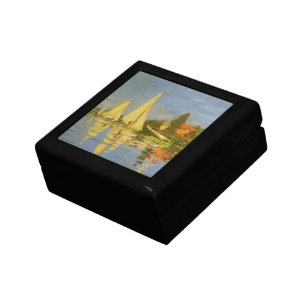 Regatta at Argenteuil by Claude Monet Jewelry Box