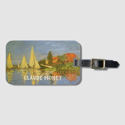 Regatta at Argenteuil by Claude Monet Luggage Tag