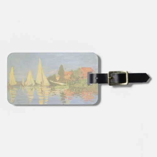 Regatta at Argenteuil by Claude Monet Luggage Tag