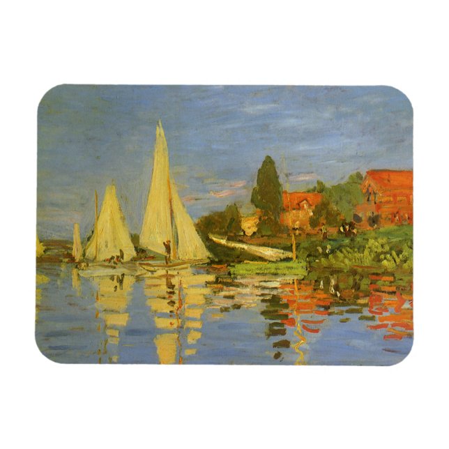 Regatta at Argenteuil by Claude Monet Magnet (Horizontal)