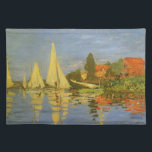 Regatta at Argenteuil by Claude Monet Placemat<br><div class="desc">Regatta at Argenteuil (1872) by Claude Monet is a vintage impressionism fine art nautical painting. You can see the reflection of the sailboats in the lake water. A maritime seascape with a yacht or boat race on a sunny summer season day. About the artist: Claude Monet (1840-1926) was a founder...</div>