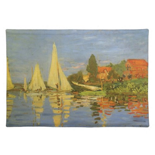 Regatta at Argenteuil by Claude Monet Placemat