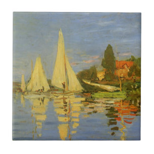 Regatta at Argenteuil by Claude Monet Tile