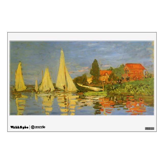 Regatta at Argenteuil by Claude Monet Wall Sticker (Front)