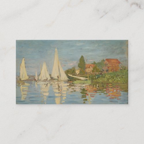 Regatta at Argenteuil - Claude Monet Business Card