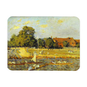 Regatta at Hampton Court Alfred Sisley Poster Magnet