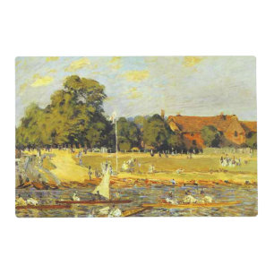 Regatta at Hampton Court Alfred Sisley Poster Placemat