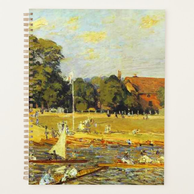 Regatta at Hampton Court Alfred Sisley Poster Planner (Front)