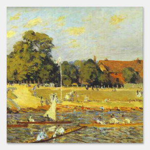 Regatta at Hampton Court Alfred Sisley Poster Sign