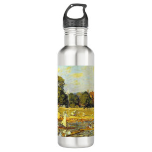 Regatta at Hampton Court Alfred Sisley Poster Stainless Steel Water Bottle