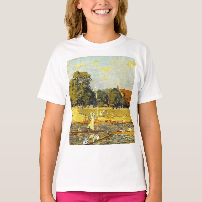 Regatta at Hampton Court Alfred Sisley Poster T-Shirt (Front)