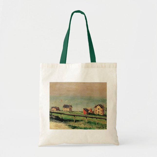 Regatta at Villerville by Gustave Caillebotte Tote Bag (Front)