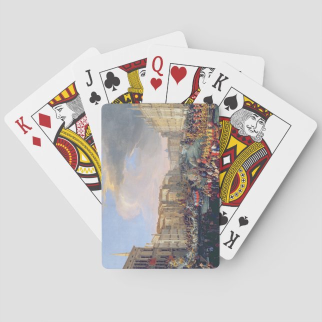 Regatta Held in Honour of Frederick VI of Denmark Poker Cards (Back)