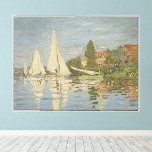 Regattas at Argenteuil, OIl Painting, Claude Monet Canvas Print