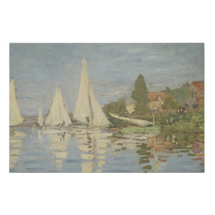 Regattas at Argenteuil, OIl Painting, Claude Monet Faux Canvas Print