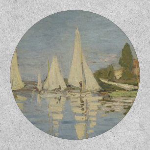 Regattas at Argenteuil, OIl Painting, Claude Monet Patch