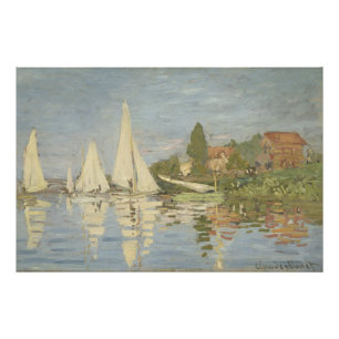 Regattas at Argenteuil, OIl Painting, Claude Monet Photo Print