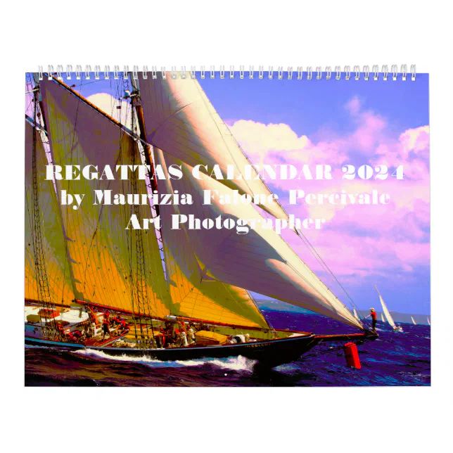 Regattas by Maurizia Falone Percivale Art Ph 2024 Calendar Zazzle