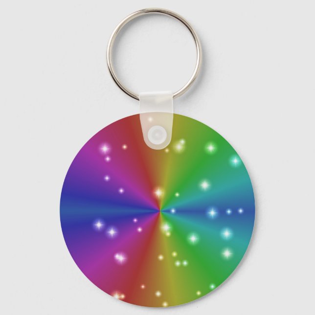 regenbogen mit sternchen keychain (Front)