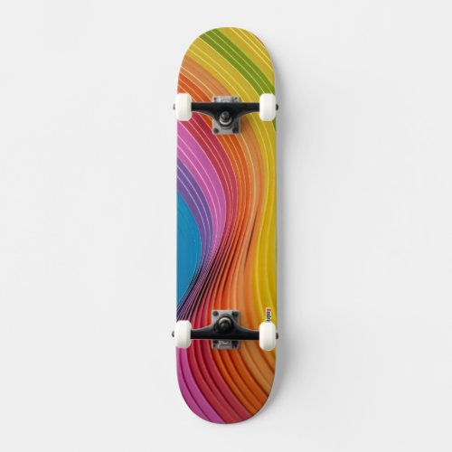 Regenbogenfarben Skateboard
