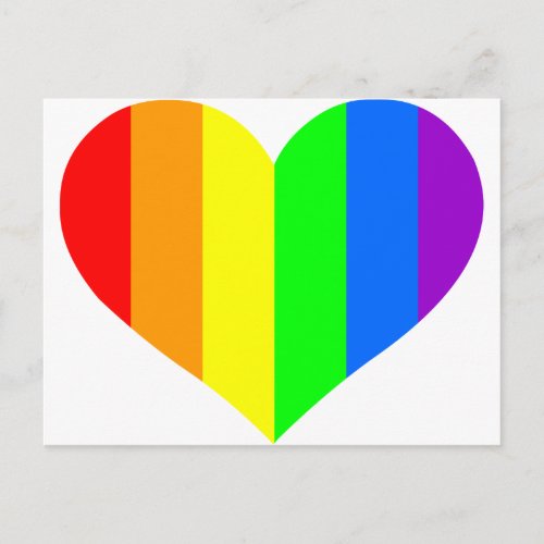 Regenbogenherz Postcard