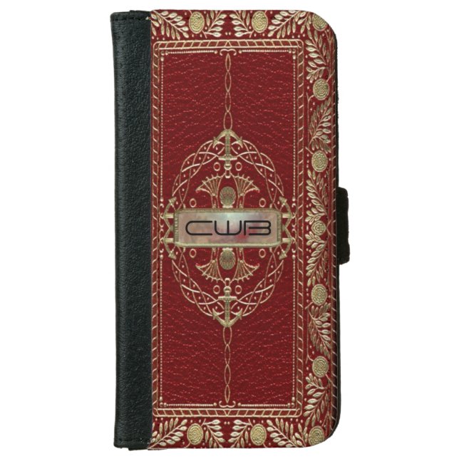 Regencatio Scarletry 6/6s Old Book Style iPhone Wallet Case (Front)