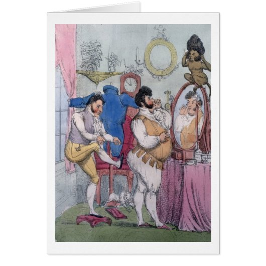 Regency a la Mode, 1812 (coloured etching) Cards (Front)
