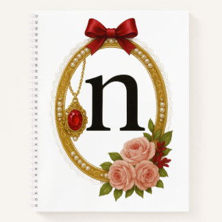 Regency Art Letter N Luxury Monogram Journal