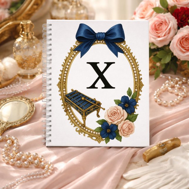 Regency Art Letter X Luxury Monogram Journal (Creator Uploaded)