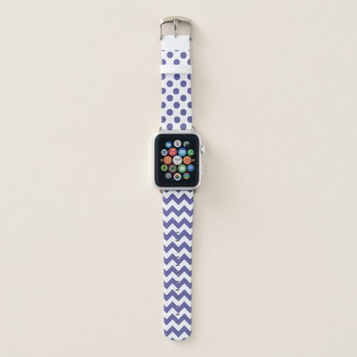 Regency Blue and White Patterns Apple Watch Band