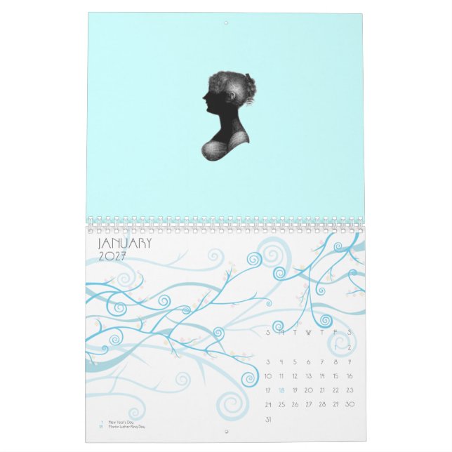 Regency England Calendar (Jan 2027)