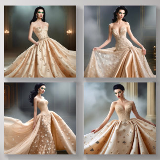 Regency Era 18th Century Gowns Acrylic Photo Tile
